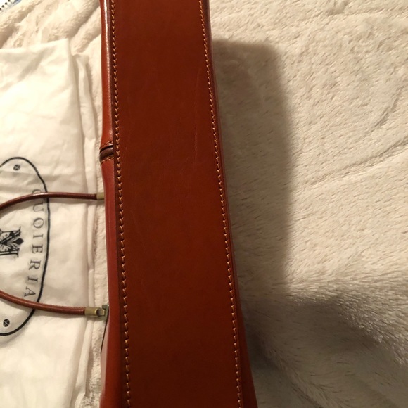NWOT Spectacular Made in Florence Italy; orange toned leather tote. - Picture 11 of 11